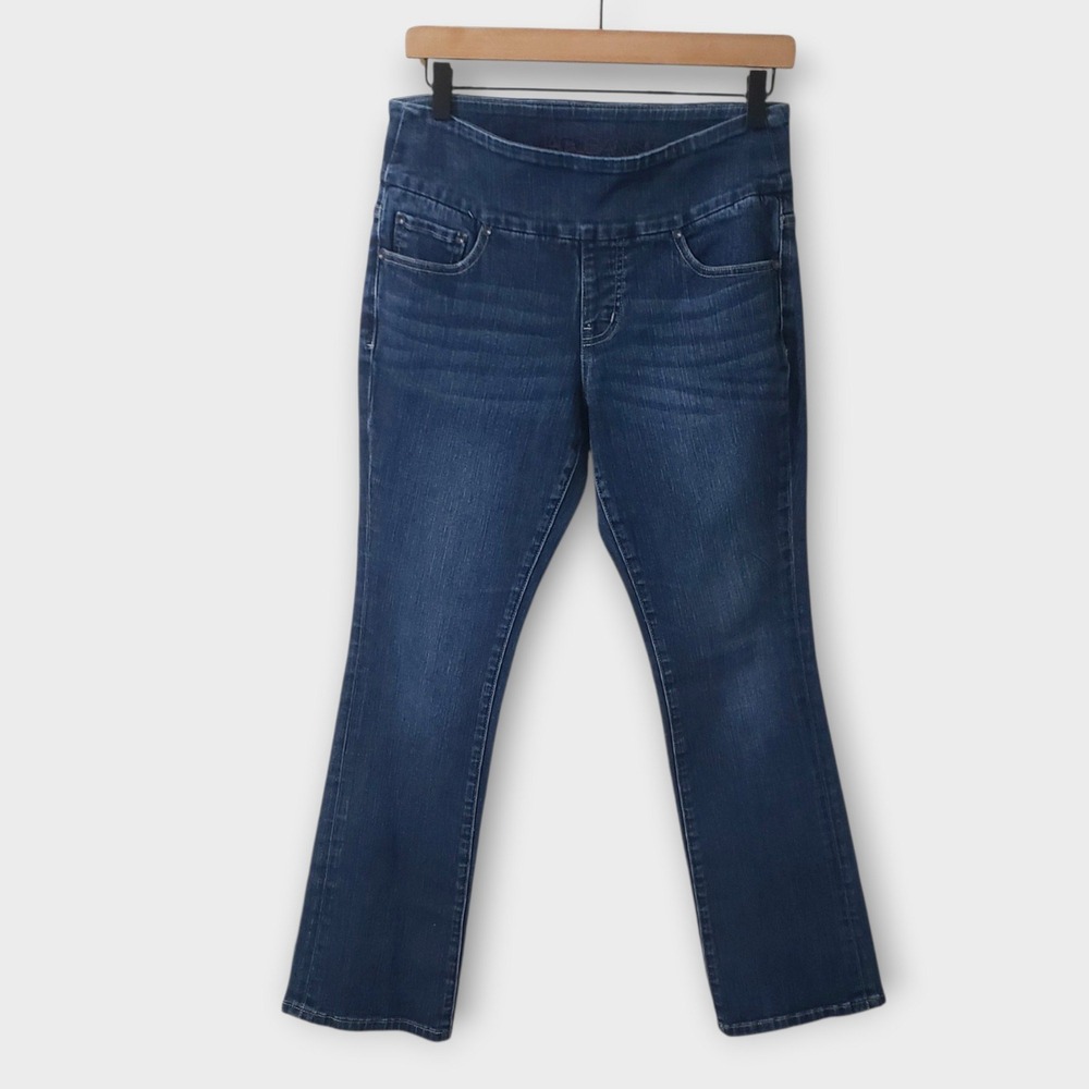 Jag Jeans Womens 6P Blue Denim High Rise Boot Cut Pull On Stretch Jeans